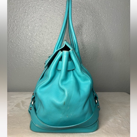 JUICY COUTURE XL VINTAGE TIFFANY BLUE BAG Extremely Rare - Picture 4 of 9